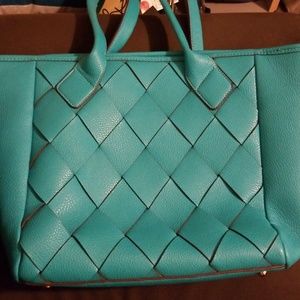 Charming Charlie teal bag